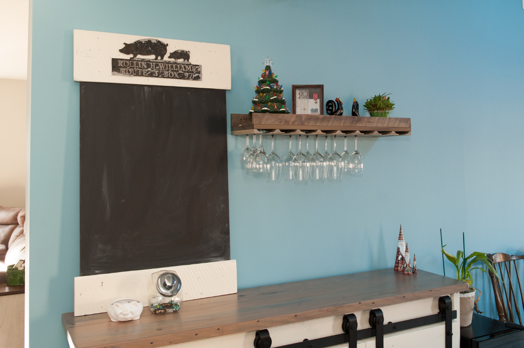 custom chalkboard for kitchen