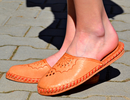 Sara -Women stylish scuff mules - Reindeer Leather