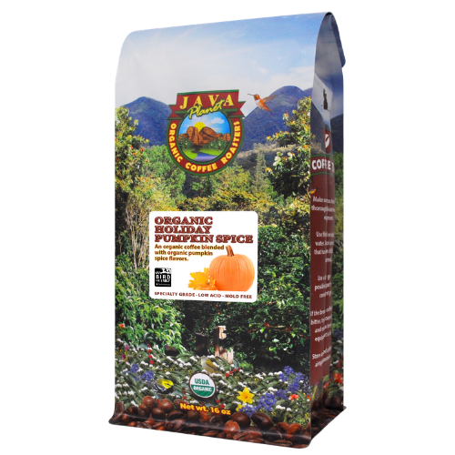 Java Planet Pumpkin Spice Organic Coffee whole bean bag