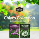 Chives Collection - 2 heirloom seed packets