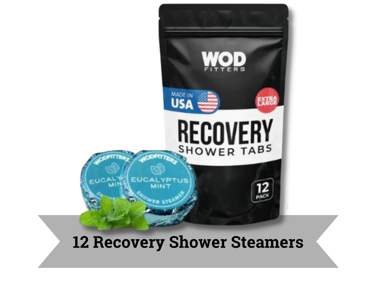 WODFitters Recovery Shower Tabs in Eucalyptus Mint scent