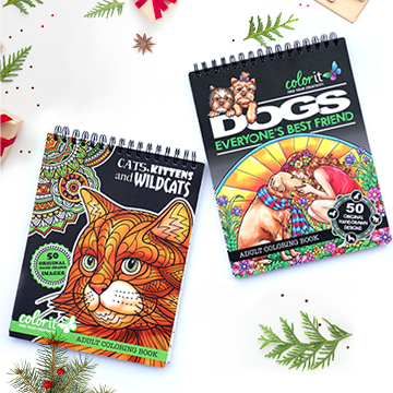 48 Gel Pens Set + A Colorful Christmas Coloring Book