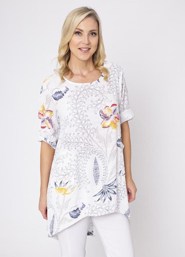 2 Pocket Floral Tunic
