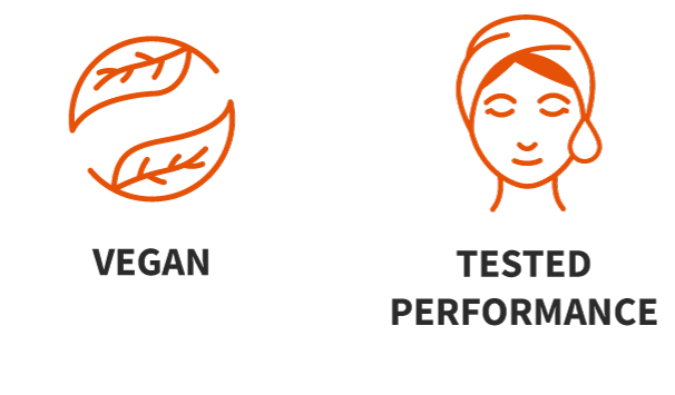 Not Tested on Animals, Vegan, 30-Day Money Back Guarantee badges 2