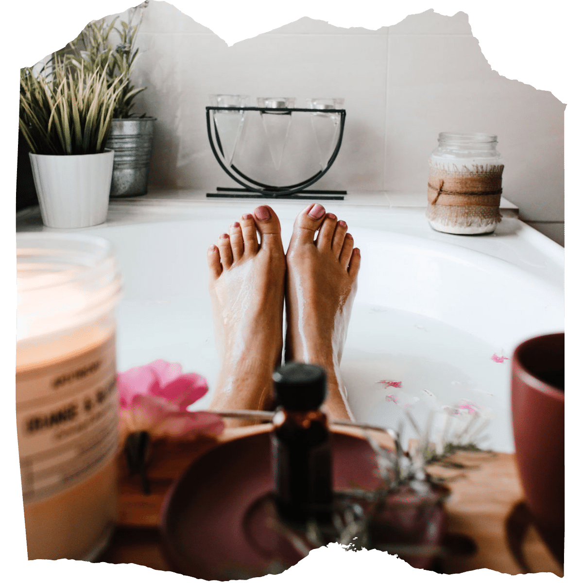 Sleep tip 10 Enjoy a calming shower or bath before sleeping.