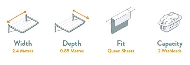 Hills Compact Clothesline Specifications