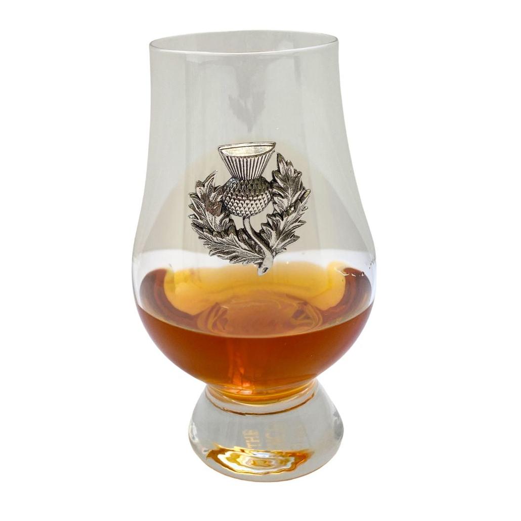 Glencairn Glass with Silver Scottish Thistle