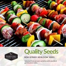 Quality non-hybrid heirloom vegetable garden seeds