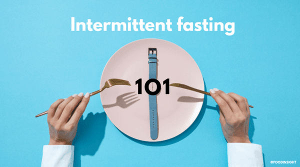 Intermittent Fasting 101 Watch Strap Hands Holding Knife and Fork Plate
