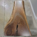 live edge walnut slab wood coffee table