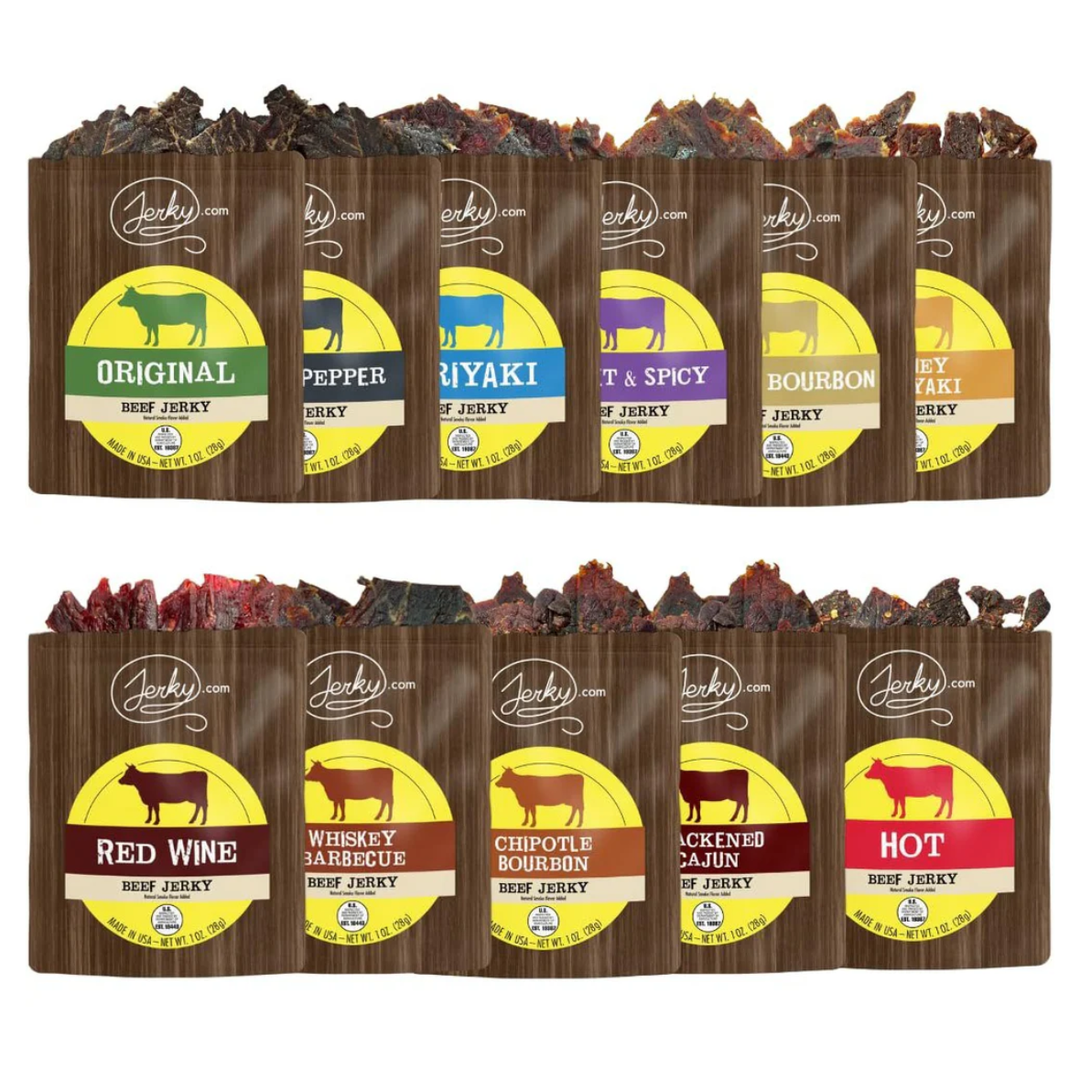 11 Piece Beef Jerky Sampler Pack by Jerky.com