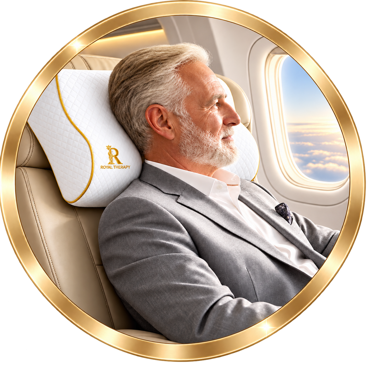 Royal Therapy 3-Layer Travel Memory Foam Pillow