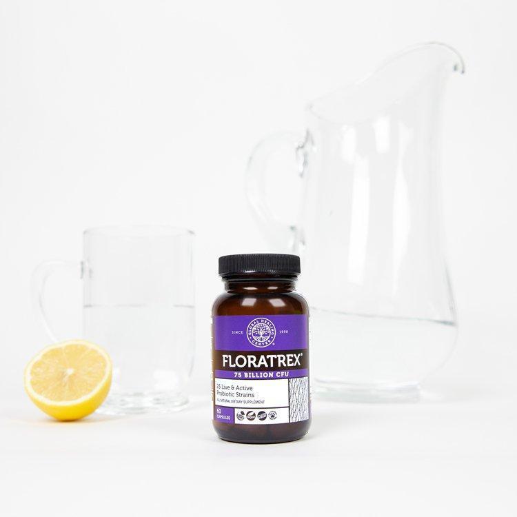 Global Healing Floratrex Probiotic Bottle With Water