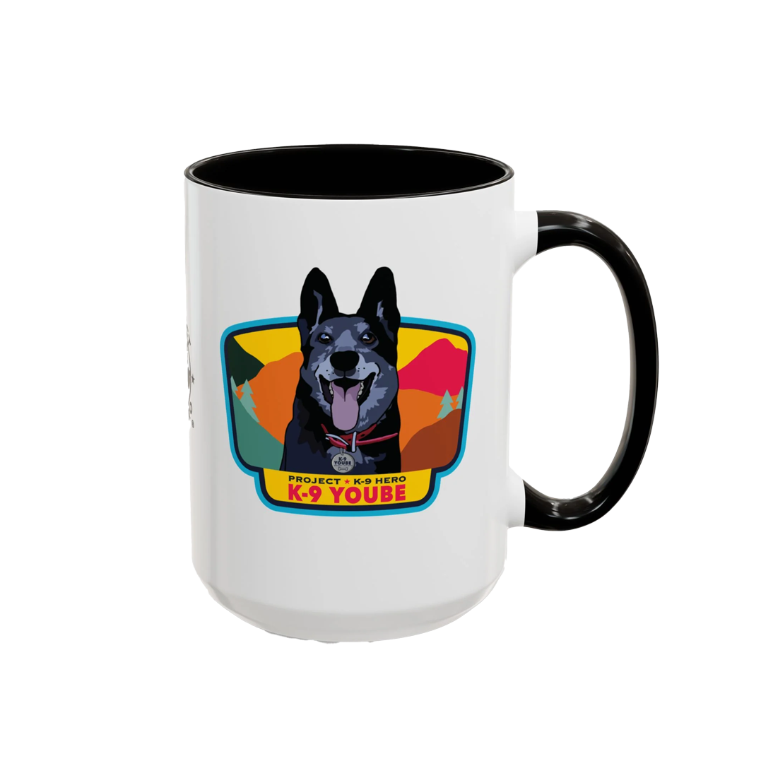 K-9 Yoube Ceramic Mug (15 oz) BLACK