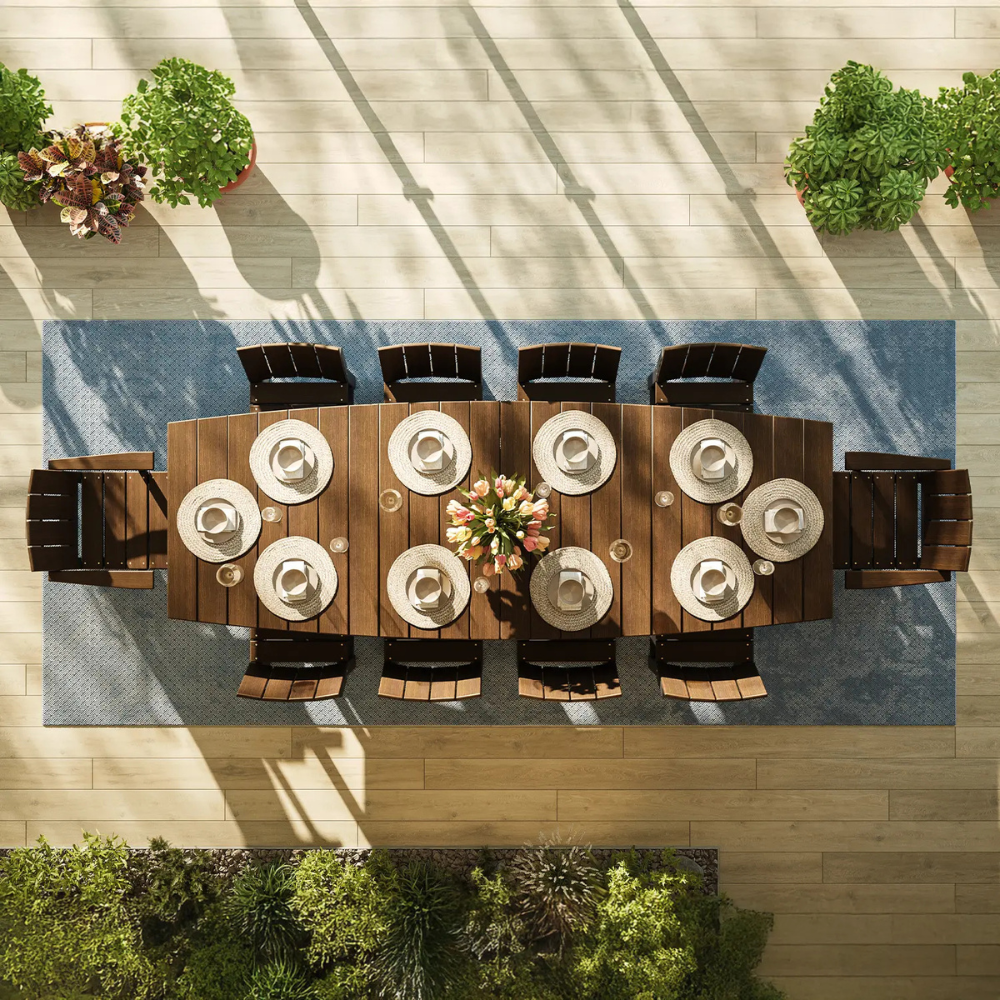 Oval Outdoor Dining Table