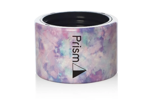 an image of a purple blue and pink tie-dye Prism halo connector