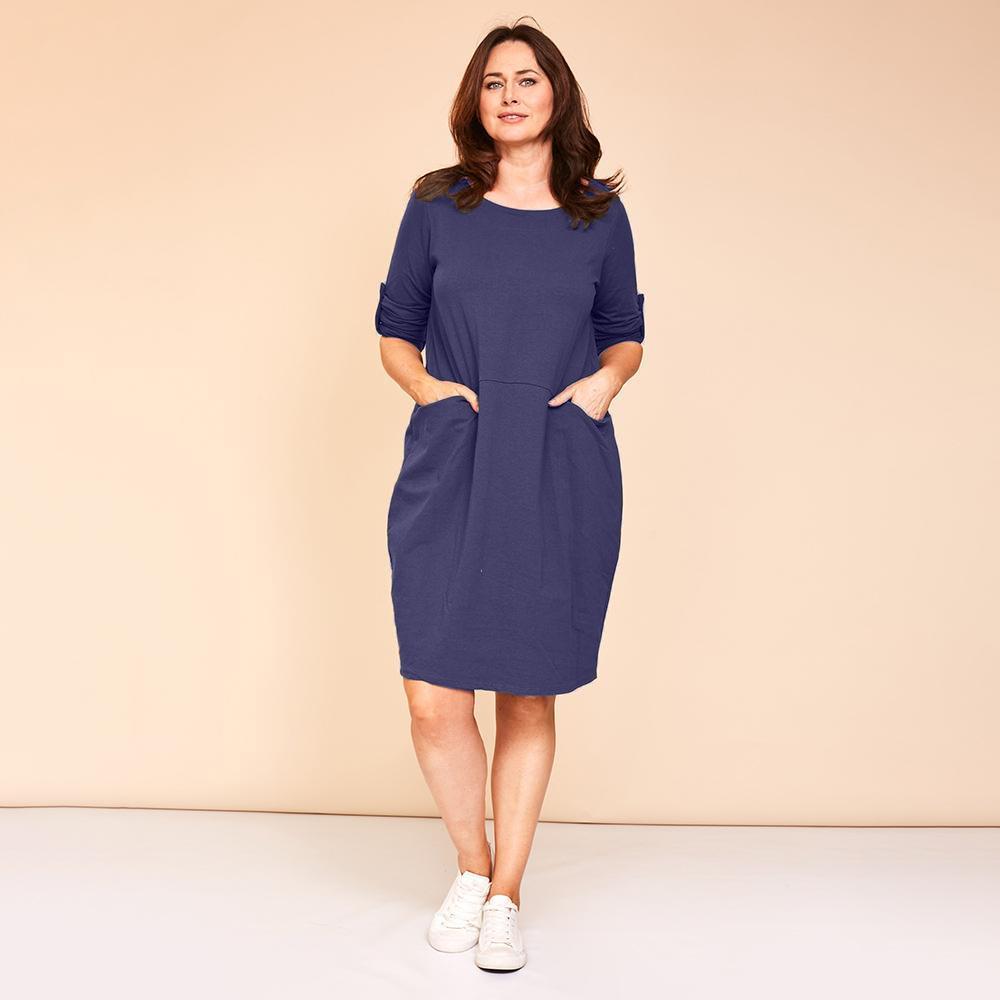 April Dress (Navy)