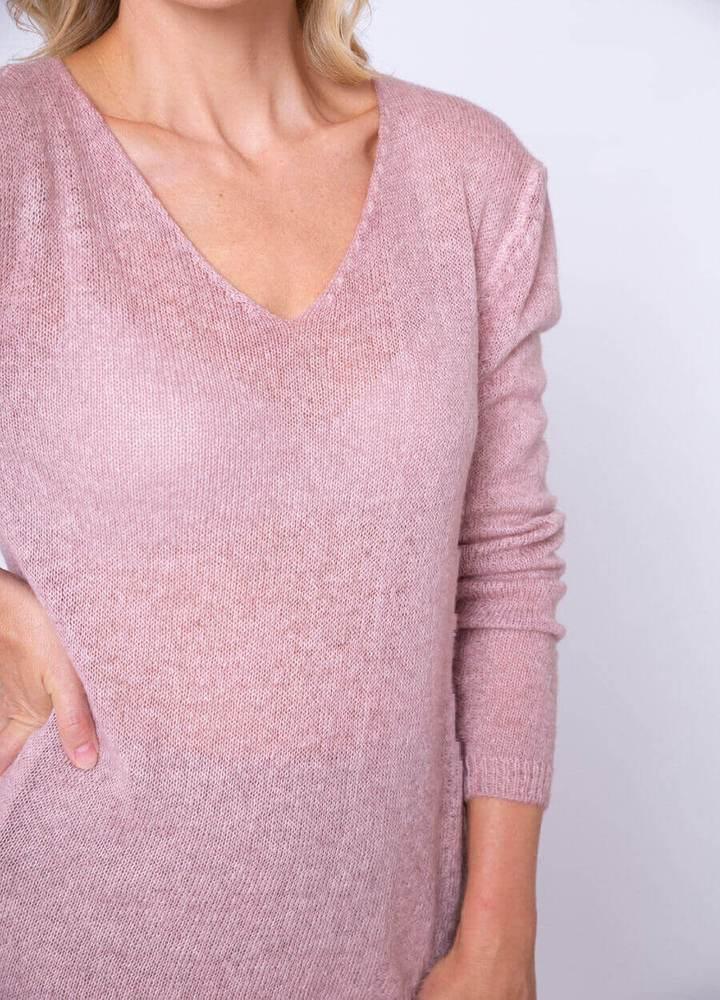 V Neck Mohair Jumper