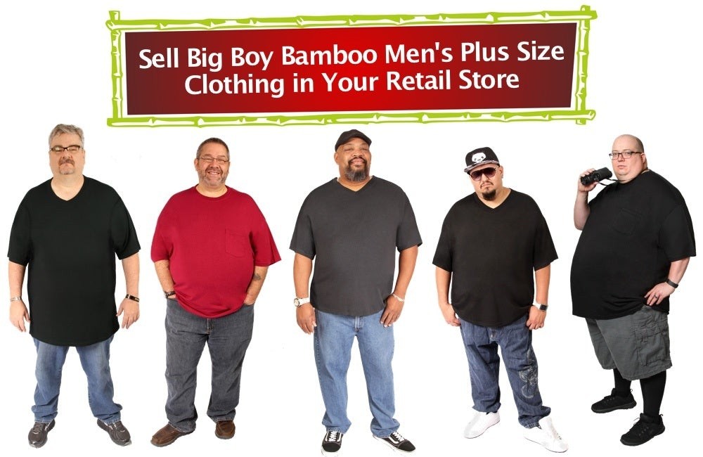 Wholesale Mens Big & Tall Clothing from Big Boy Bamboo