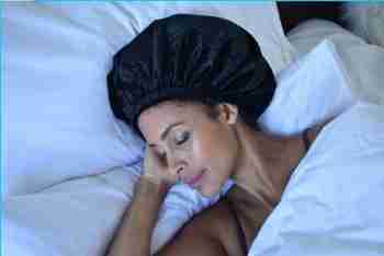 Nighttime Bonnet protects your hair while you sleep