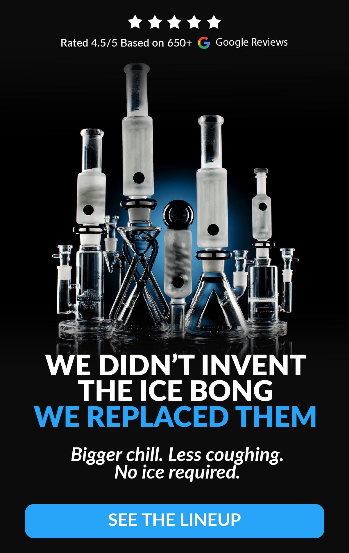 best selling bongs and pipes on table