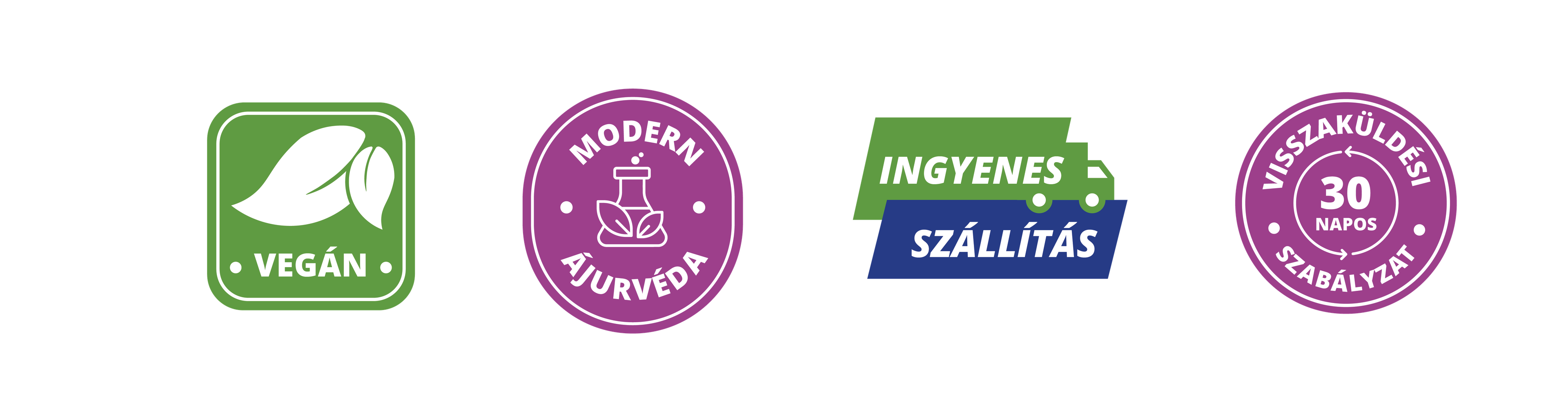 Not Tested on Animals, Vegan, 30-Day Money Back Guarantee badges