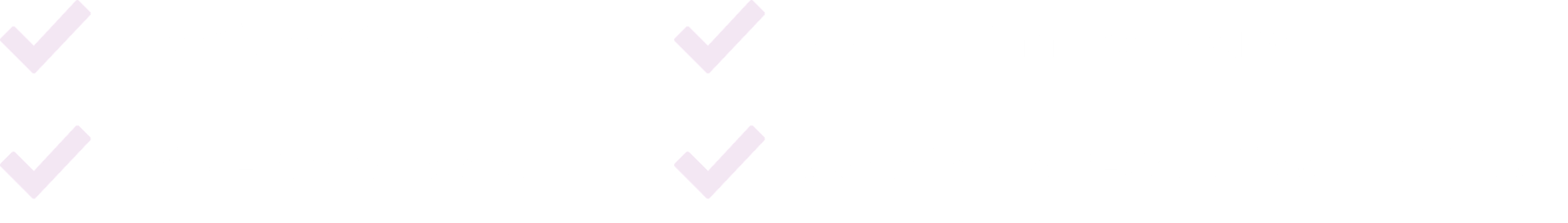 check mark with premium quality. Check mark with third-party test. Check mark with award-winning brand. Check mark with made in GMP-certified facilities