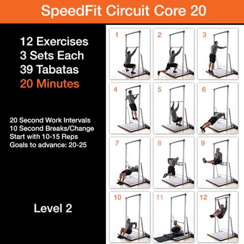 free workouts for SoloStrength home gym speedfit core20 bodyweight exercises