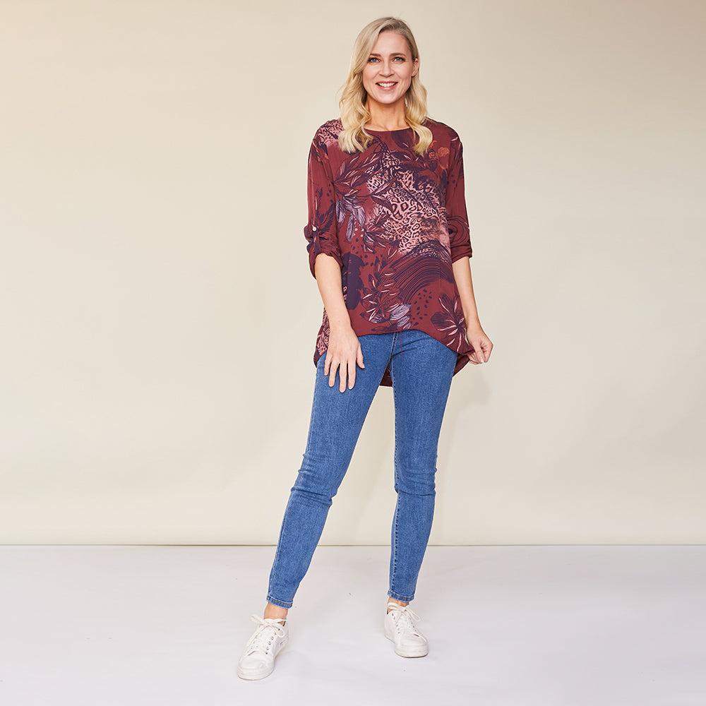Eli Top (Burgundy)