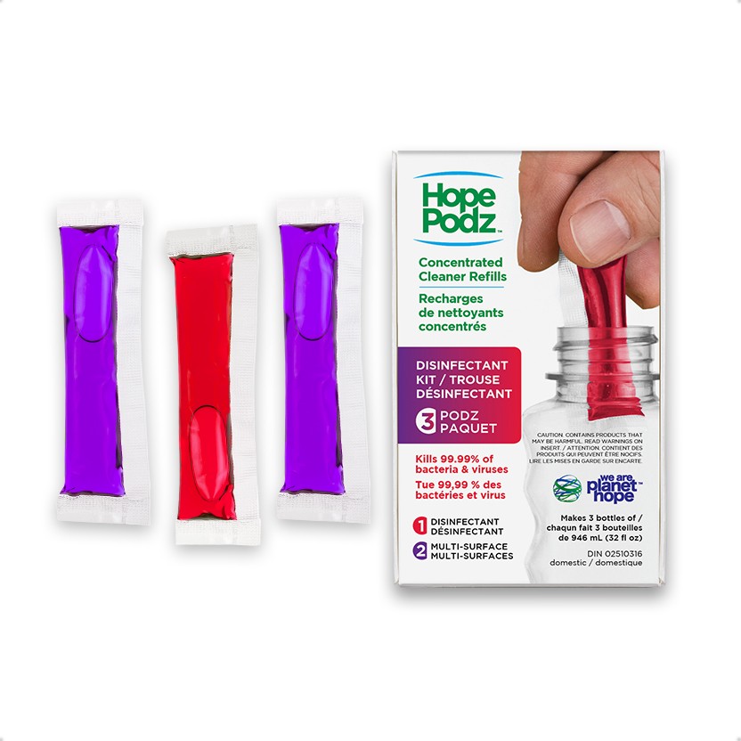 HopePodz Disinfectant Kit | 3-pack