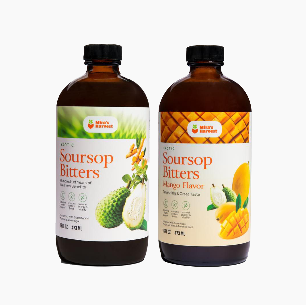 Mira's Harvest Premium Soursop + Mango Soursop Bitters Bundle