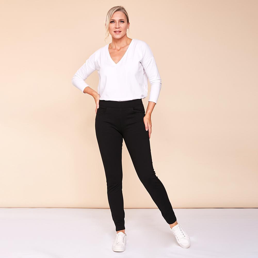 Ann Stretch Trousers (Black)