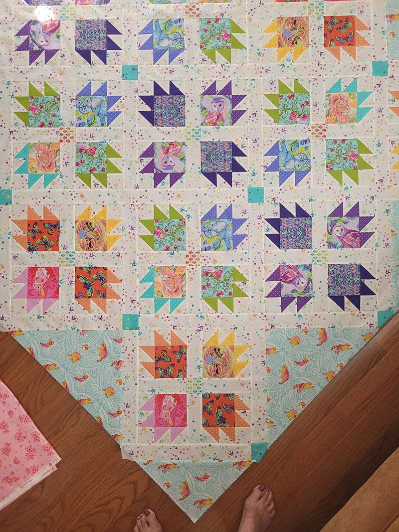 bears paw quilt block