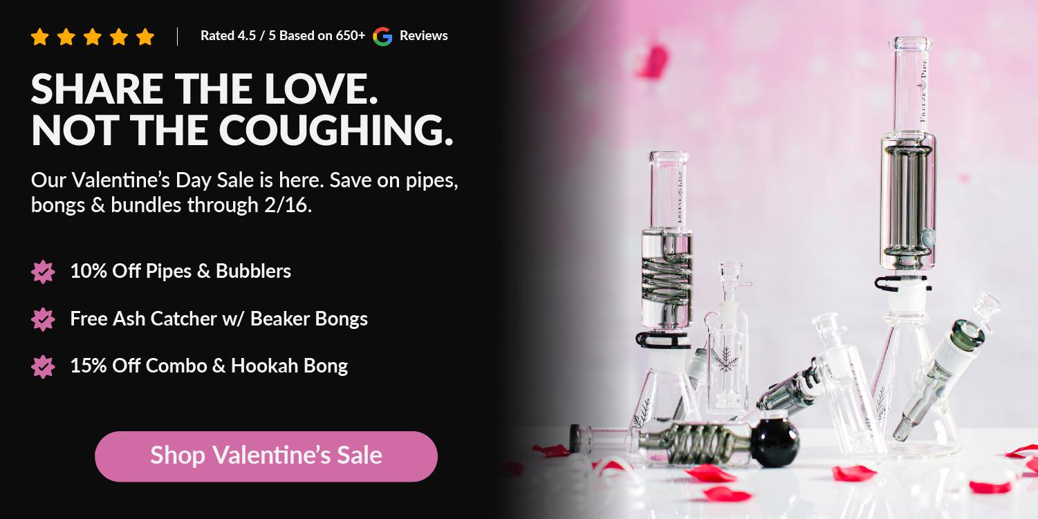 best selling bongs and pipes on table