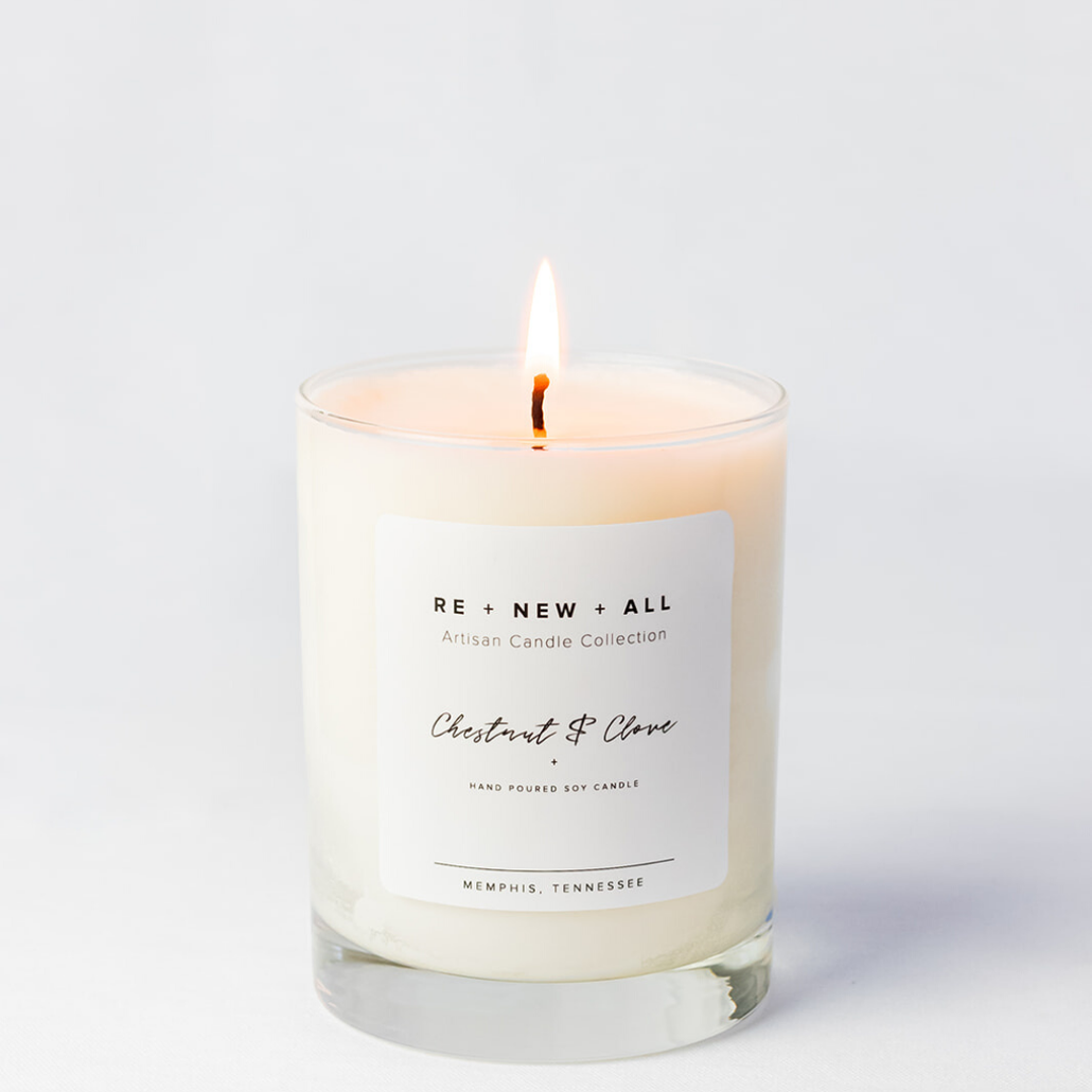 Natural Soy Wax Candles | 13.5oz | Re+New+All Candle - Re-New-All-Candle