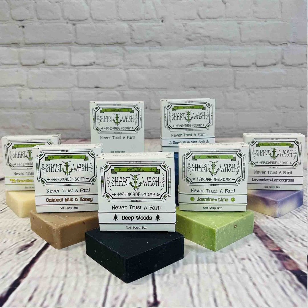 Picture of 6 bars of soap various scents