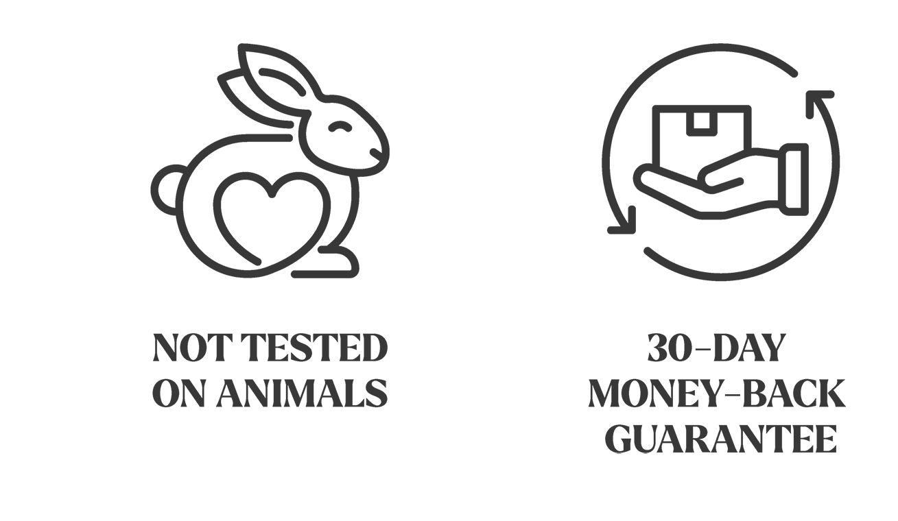 not tested on animals, 30 days money back guarantee, free shipping 3