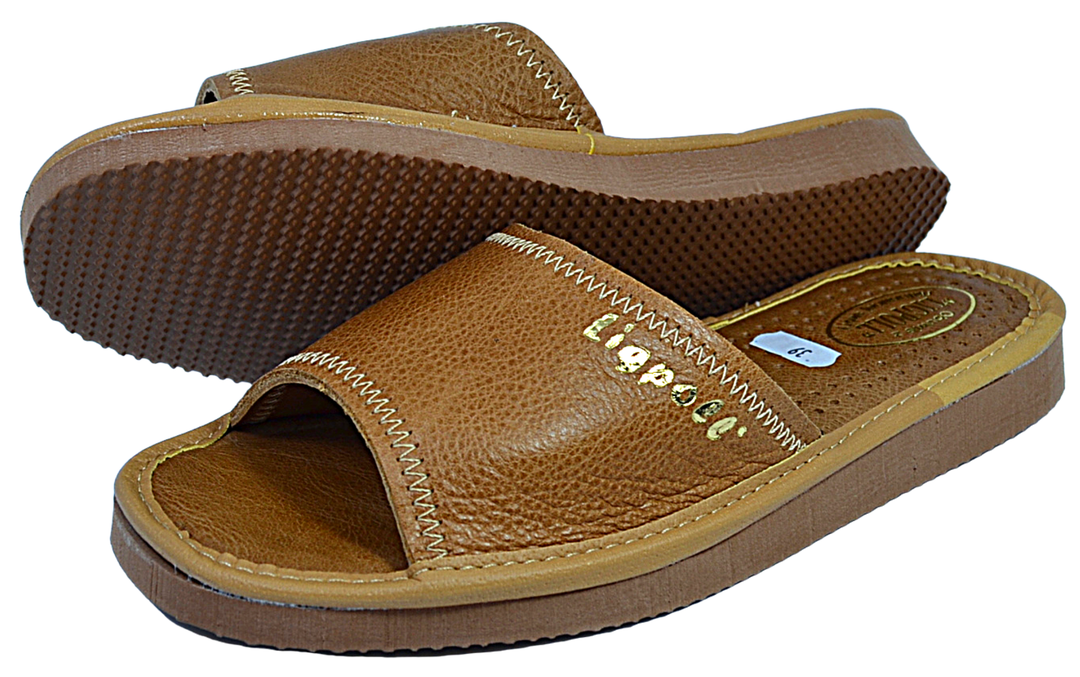 Despina - Women handmade slippers -Reindeer leather1