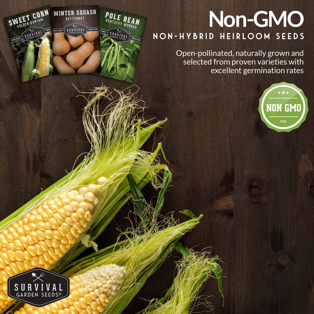 Non-GMO non-hybrid heirloom seeds for your survival garden