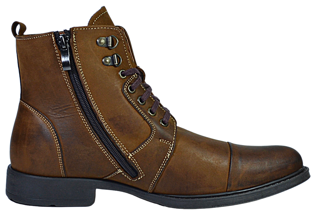 Agda - Mens dress boot brown - Reindeer Leather