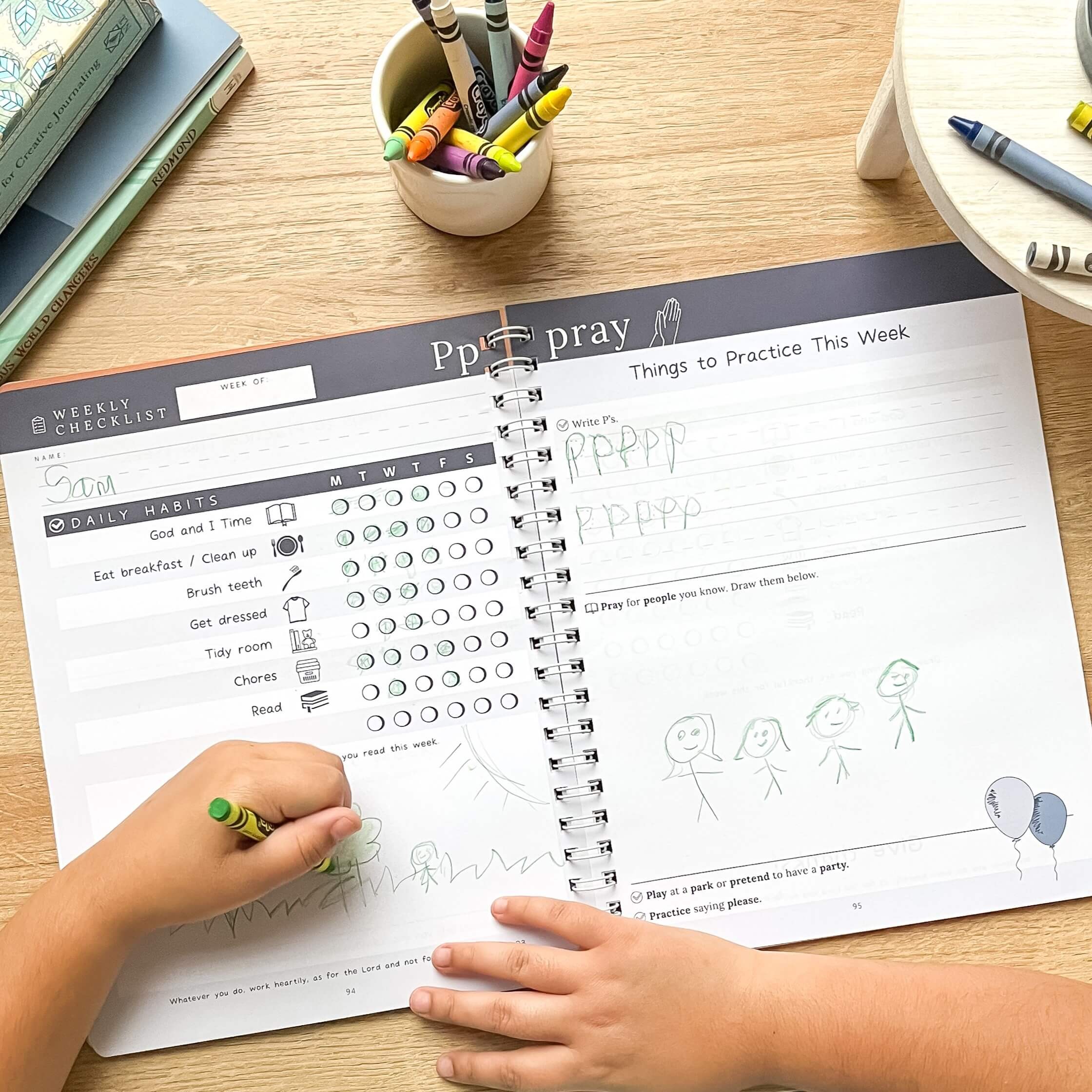Primary Homeschool Planner level 1 weekly checklist