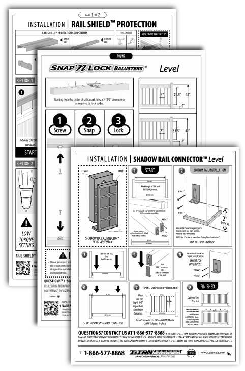 Installation Guides and Engineering Reports piled next to each other