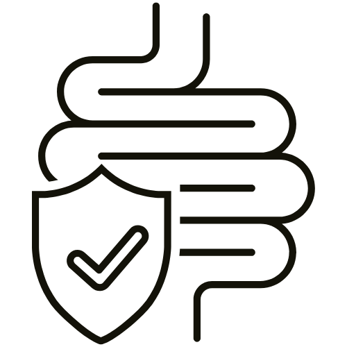 Eco friendly and ethical coffee icon with a plant sprouting inside a circular design, symbolizing sustainability and fair sourcing practices.