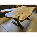 live edge maple dining table