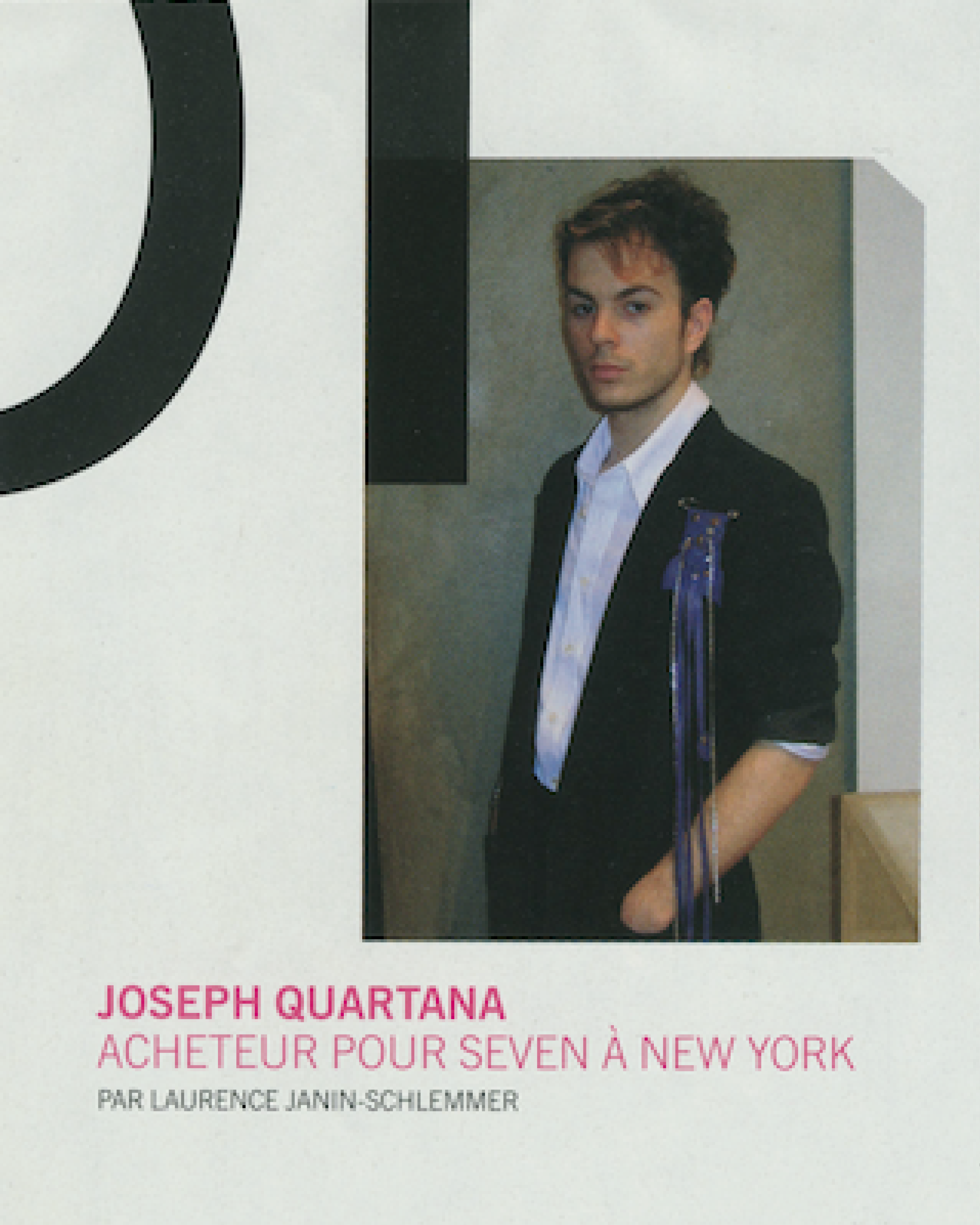 Joseph Quartana featured in Depeche Mode magazine, 2002.