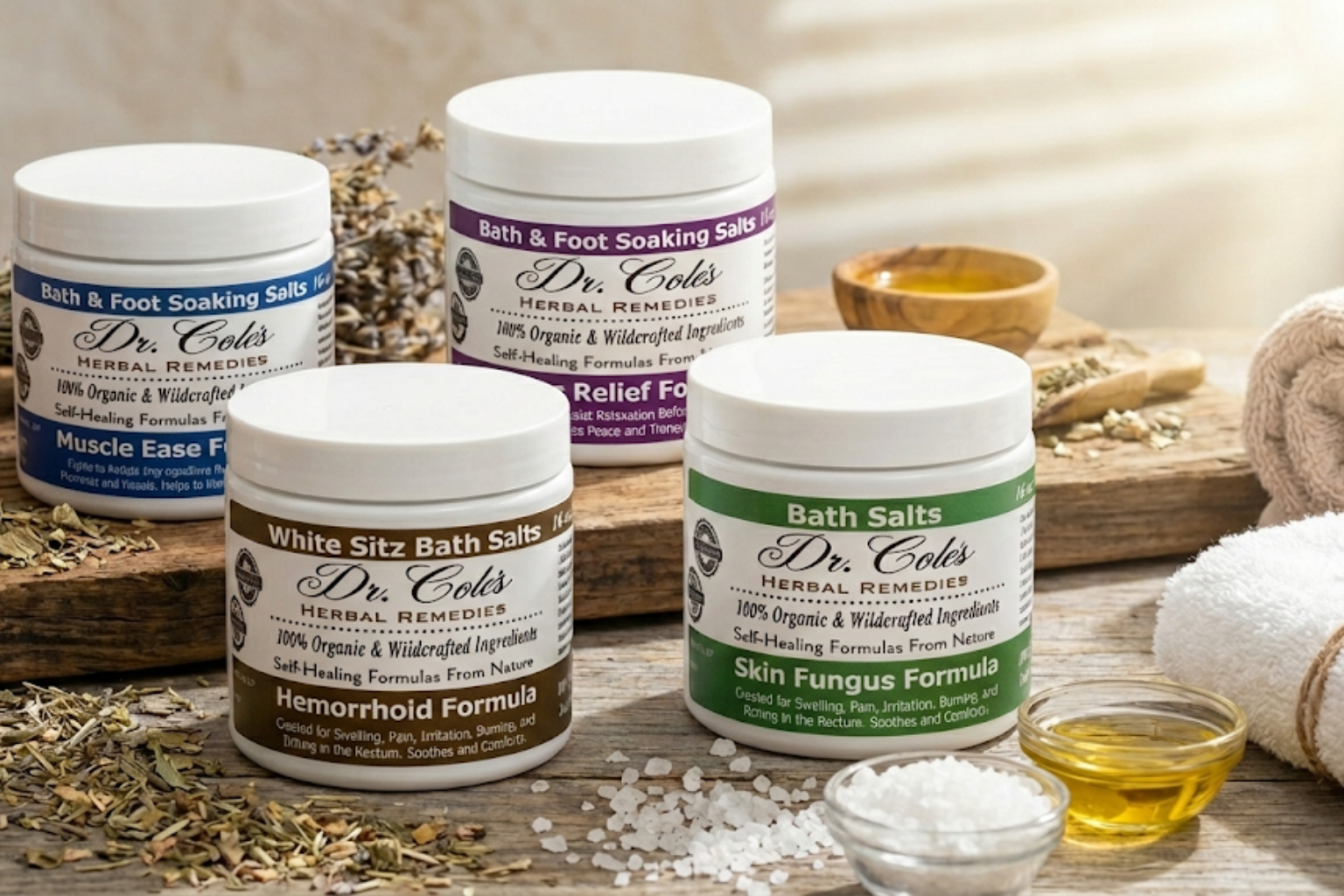 Dr. Cole's Herbal Remedies with Dead Sea Salts