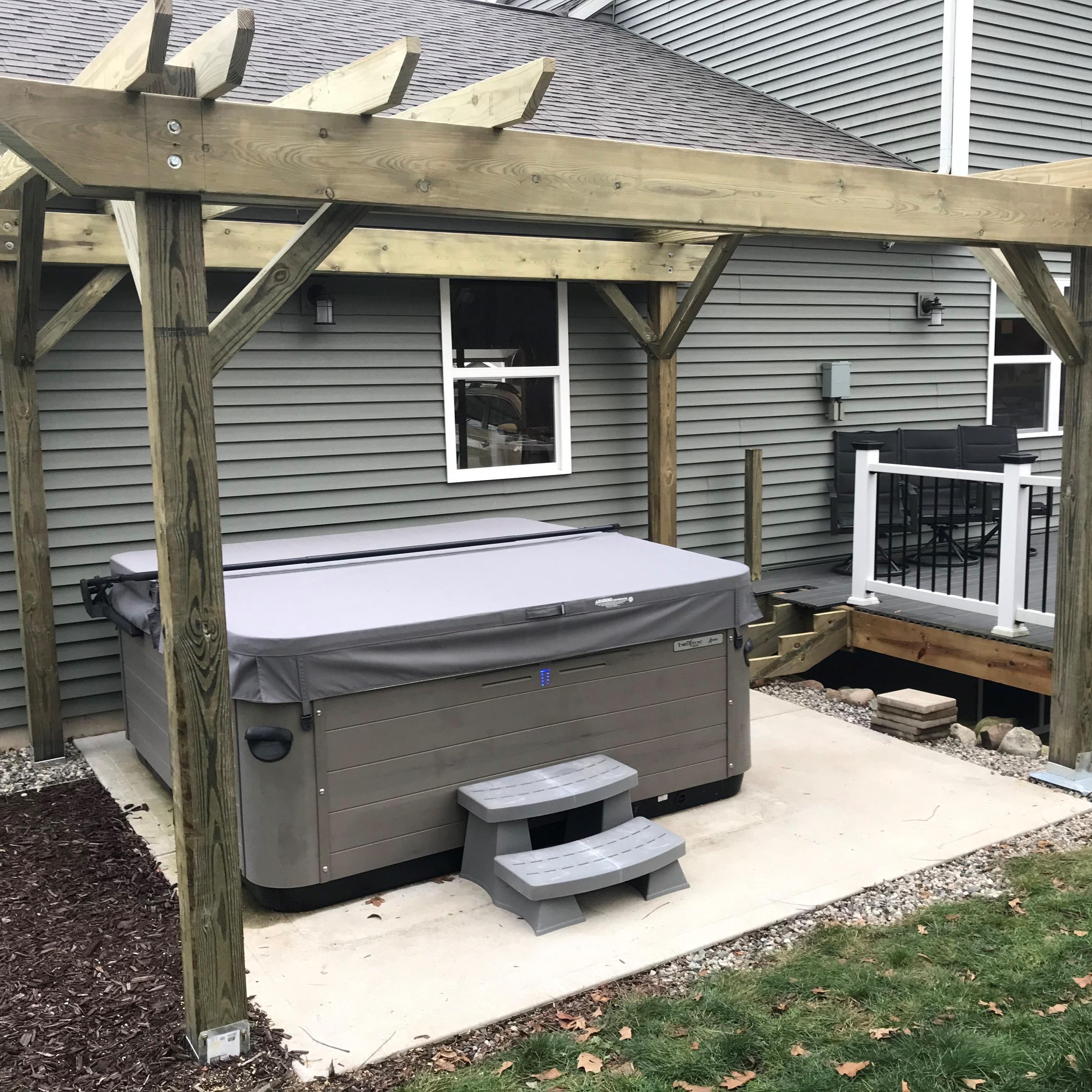 rogers custom pergola build