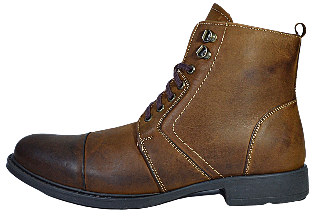 Agda - Brown dress boots for men - Reindeer Leather
