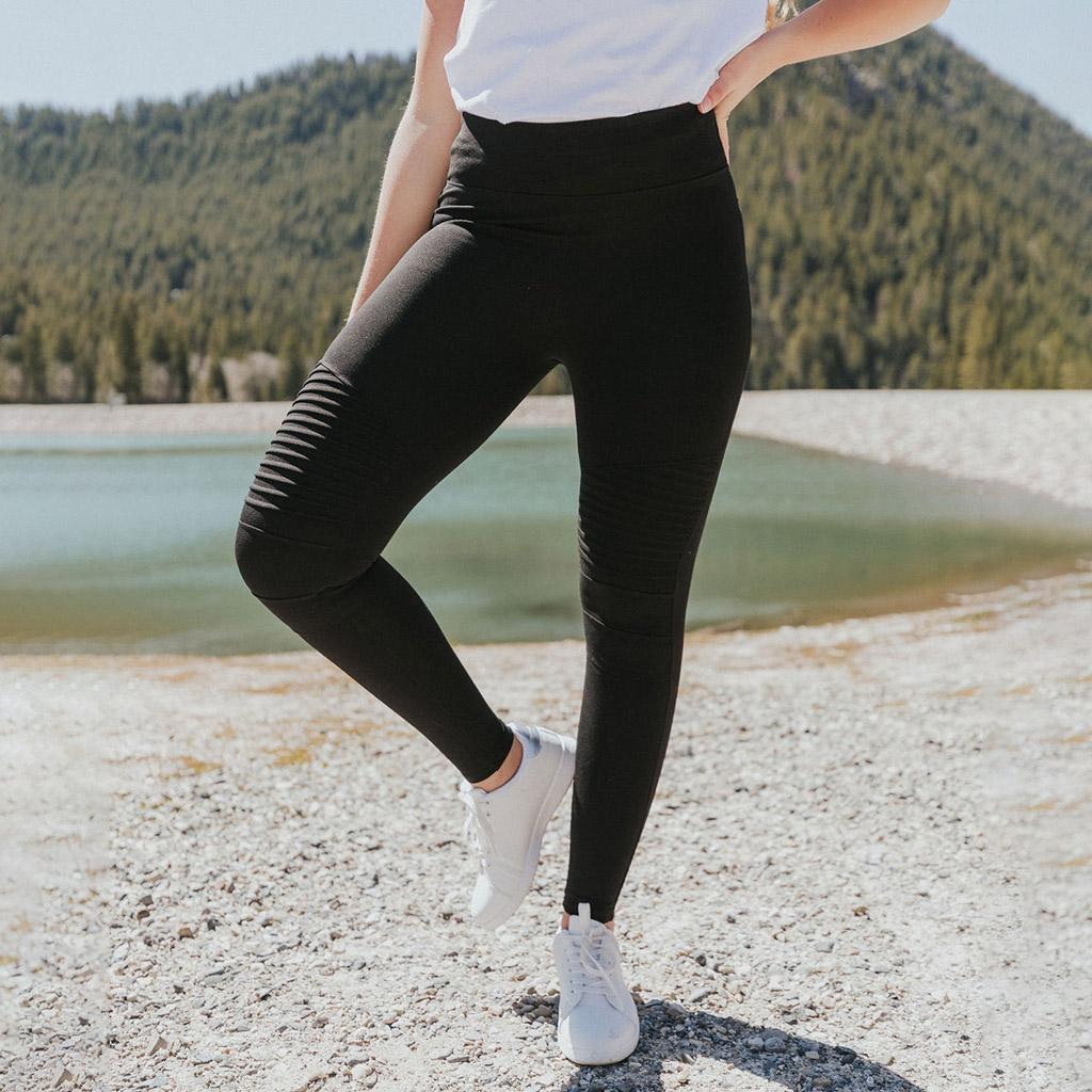 Jade Biker Spandex Legging (Black)