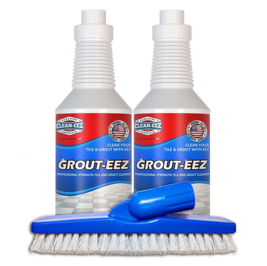 Grout-eez 2 Bottle Kit With FREE Stand Up Grout Brush 32oz
